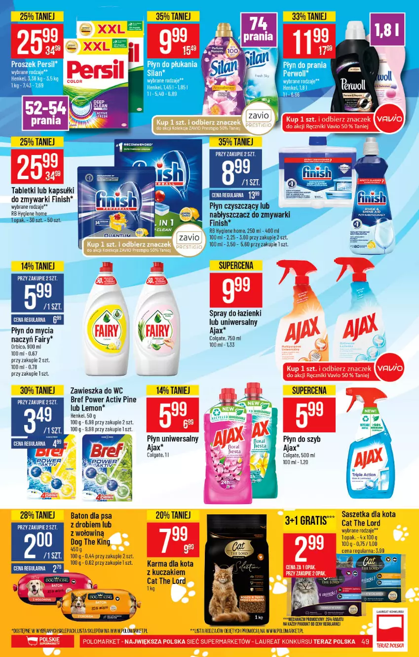 Gazetka promocyjna PoloMarket - Gazetka pomocyjna - ważna 18.08 do 24.08.2021 - strona 49 - produkty: Baton, Baton dla psa, Bref, Colgate, Fa, Fairy, Finish, Gra, LG, Persil, Płyn do mycia, Płyn do prania, Płyn do szyb, Tablet, Zawieszka do wc, Zmywarki