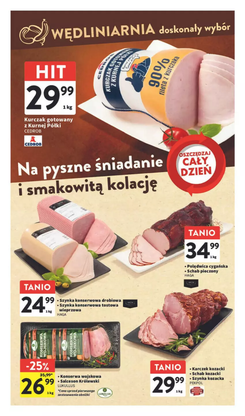 Gazetka promocyjna Intermarche - ważna 09.11 do 15.11.2023 - strona 13 - produkty: Królewski, Kurczak, Kurczak gotowany, Pekpol, Piec, Polędwica, Salceson, Schab pieczony, Ser, Szynka, Szynka konserwowa