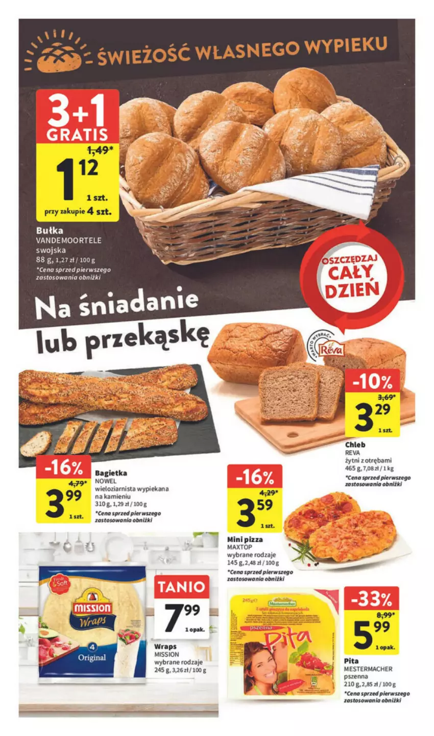 Gazetka promocyjna Intermarche - ważna 09.11 do 15.11.2023 - strona 15 - produkty: Bagietka, Bułka, Chleb, Pizza, Top