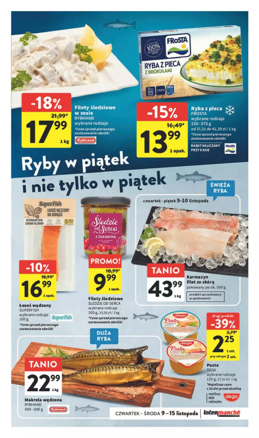 Gazetka promocyjna Intermarche - ważna 09.11 do 15.11.2023 - strona 16 - produkty: Dega, Frosta, LG, Piec, Ryba, Ser, Top