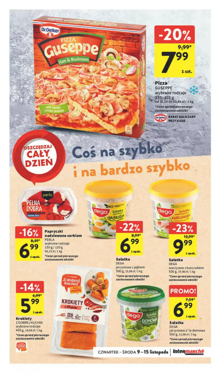 Gazetka promocyjna Intermarche - ważna 09.11 do 15.11.2023 - strona 18 - produkty: Dega, Krokiety, Kurczak, Sałat, Sałatka, Ser, Top