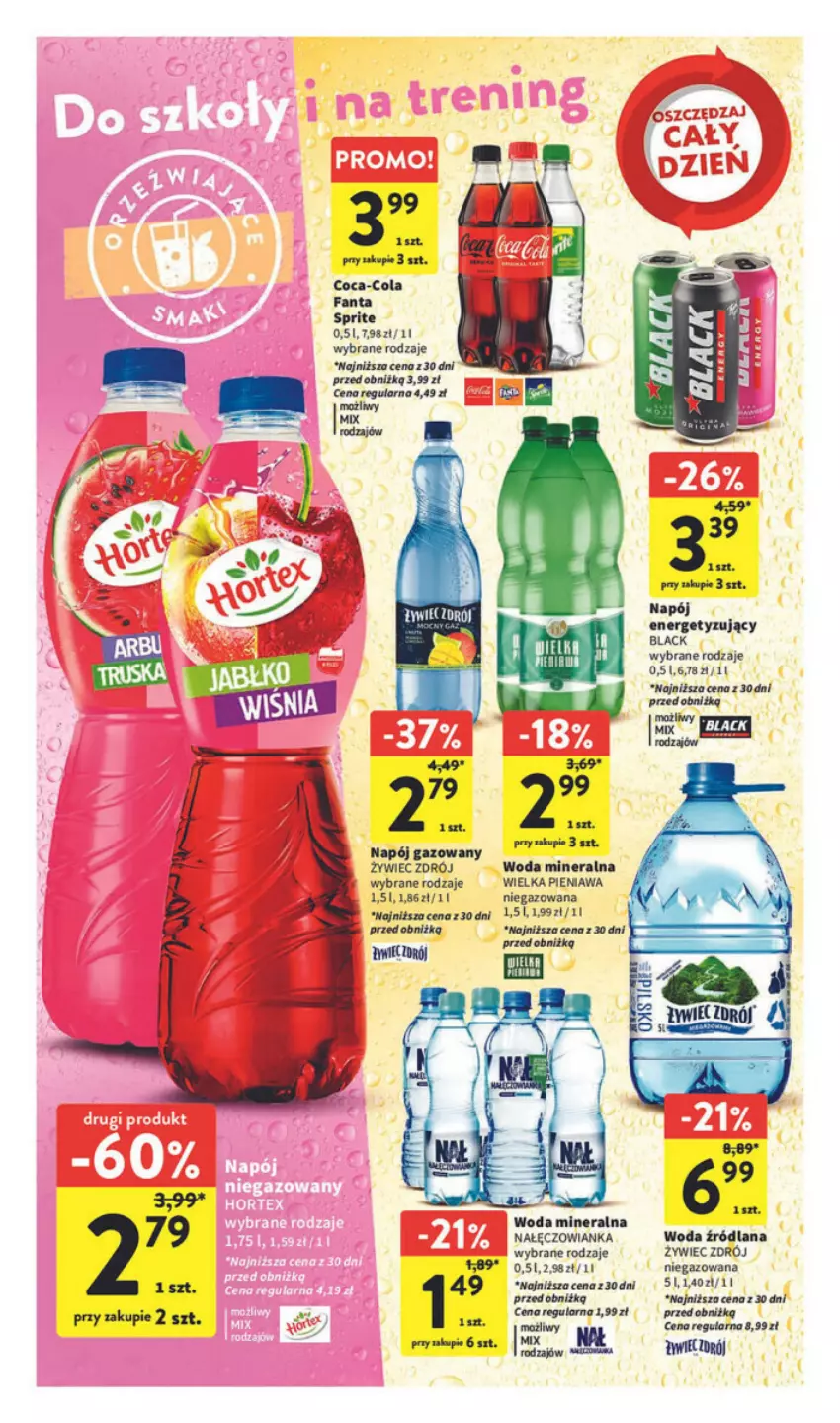 Gazetka promocyjna Intermarche - ważna 09.11 do 15.11.2023 - strona 30 - produkty: Coca-Cola, Fa, Fanta, Lack, LANA, Nałęczowianka, Napój, Napój gazowany, Sprite, Woda, Woda mineralna