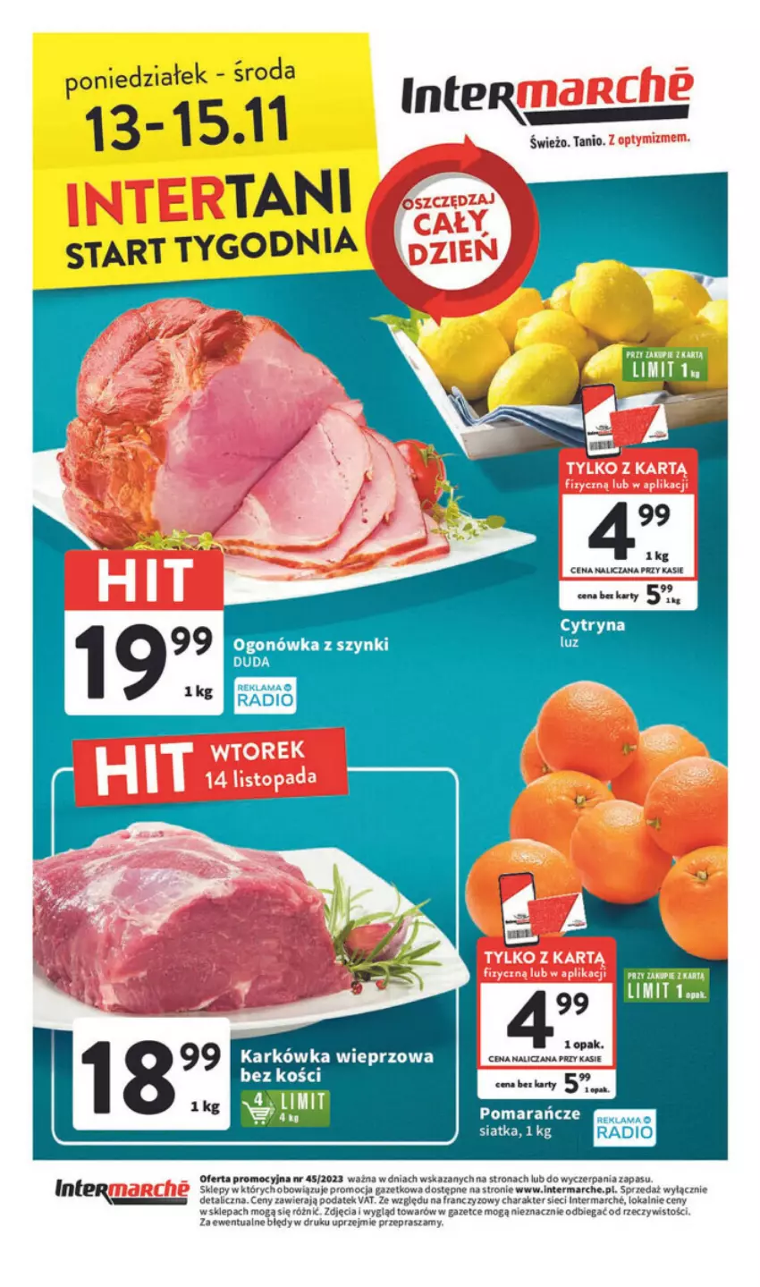 Gazetka promocyjna Intermarche - ważna 09.11 do 15.11.2023 - strona 39 - produkty: Karkówka wieprzowa, Ogonówka, Siatka