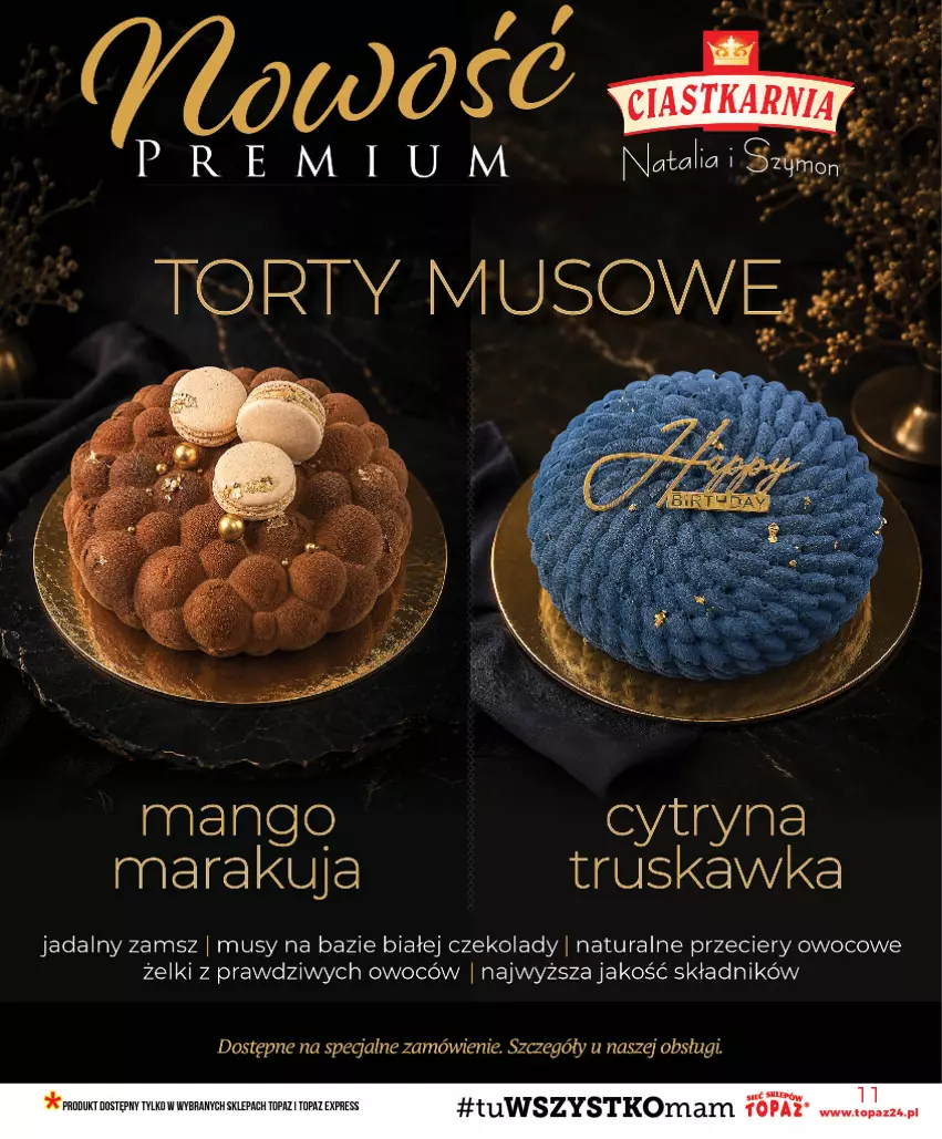 Gazetka promocyjna Topaz - Gazetka - ważna 23.07 do 29.07.2026 - strona 11 - produkty: Mango, Mus, Top