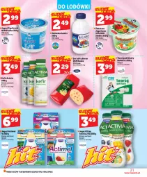 Gazetka promocyjna Topaz - Gazetka - Gazetka - ważna od 29.07 do 29.07.2026 - strona 21 - produkty: Top, Ser, Maślanka, Danone, Twaróg, Jogurt, Actimel, Activia, Twaróg półtłusty, Nuty, Kefir, Miecz
