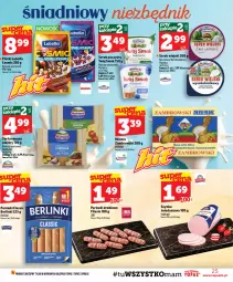 Gazetka promocyjna Topaz - Gazetka - Gazetka - ważna od 29.07 do 29.07.2026 - strona 25 - produkty: Cheddar, Top, Sok, Ser, Piątnica, Parówki, Mlemix Zambrowski, Szynka, Hochland, Danio, Gouda, Berlinki, Fa