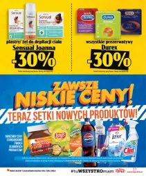 Gazetka promocyjna Topaz - Gazetka - Gazetka - ważna od 29.07 do 29.07.2026 - strona 37 - produkty: Depilatory, Top, Depilator, Rama, Sensual, Body, Joanna, Prezerwatyw, Durex