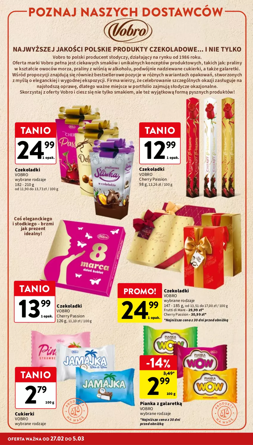 Gazetka promocyjna Intermarche - Gazetka Intermarche - ważna 27.02 do 05.03.2025 - strona 30 - produkty: Cukier, Cukierki, Gala, Galaretki, Por, Praliny