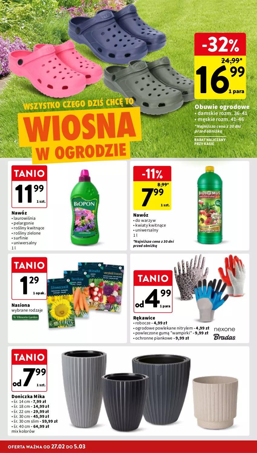 Gazetka promocyjna Intermarche - Gazetka Intermarche - ważna 27.02 do 05.03.2025 - strona 40 - produkty: Laur, Nawóz, Obuwie, Rękawice, Surf