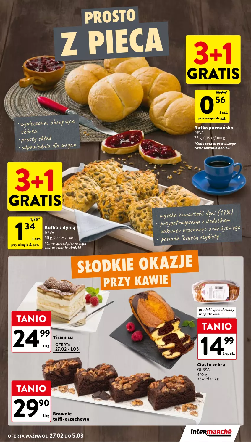 Gazetka promocyjna Intermarche - Gazetka Intermarche - ważna 27.02 do 05.03.2025 - strona 9 - produkty: Brownie, Bułka, Dynią, Gra, Piec, Sok