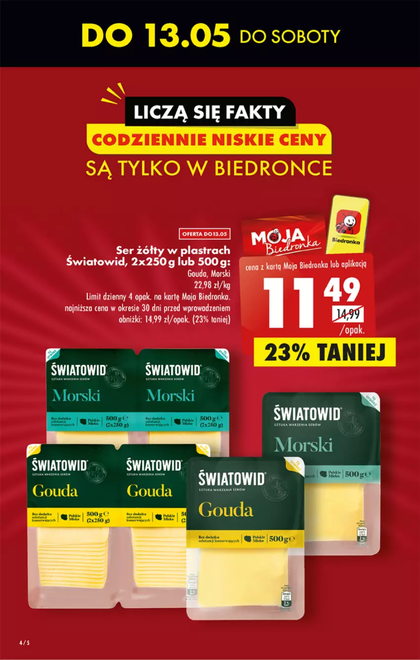 Gazetka promocyjna Biedronka - Gazetka - Biedronka.pl - ważna 11.05 do 17.05.2023 - strona 4 - produkty: Dron, Fa, Gouda, Ser