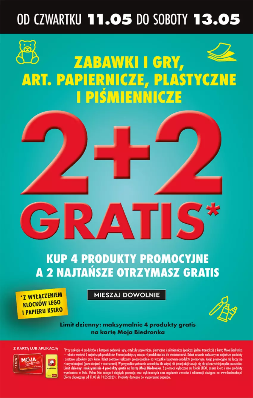 Gazetka promocyjna Biedronka - Gazetka - Biedronka.pl - ważna 11.05 do 17.05.2023 - strona 56 - produkty: Dron, Gra, Gry, Klocki, LEGO, Papier, Ser, Tran