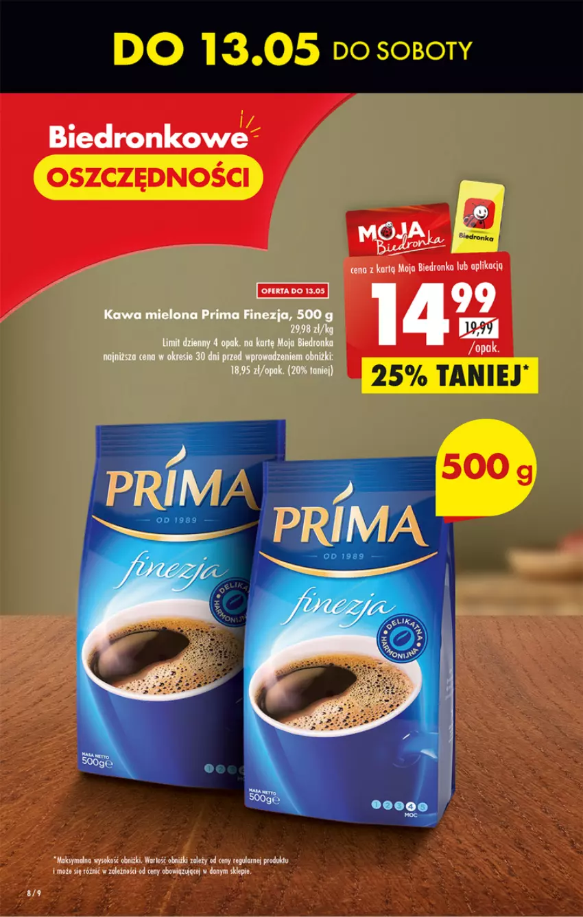 Gazetka promocyjna Biedronka - Gazetka - Biedronka.pl - ważna 11.05 do 17.05.2023 - strona 8 - produkty: Dron, Kawa, Kawa mielona, Prima, Sok