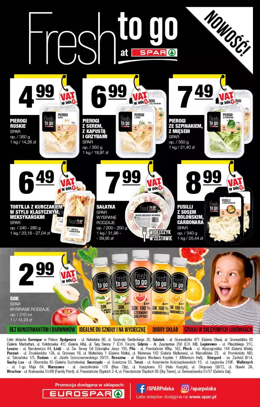 Gazetka promocyjna Spar - EuroSpar - ważna 15.08 do 25.08.2022 - strona 16 - produkty: Dzieci, Fa, Gra, Kapustą, Kosz, Pierogi, Rum, Ser, Szpinak