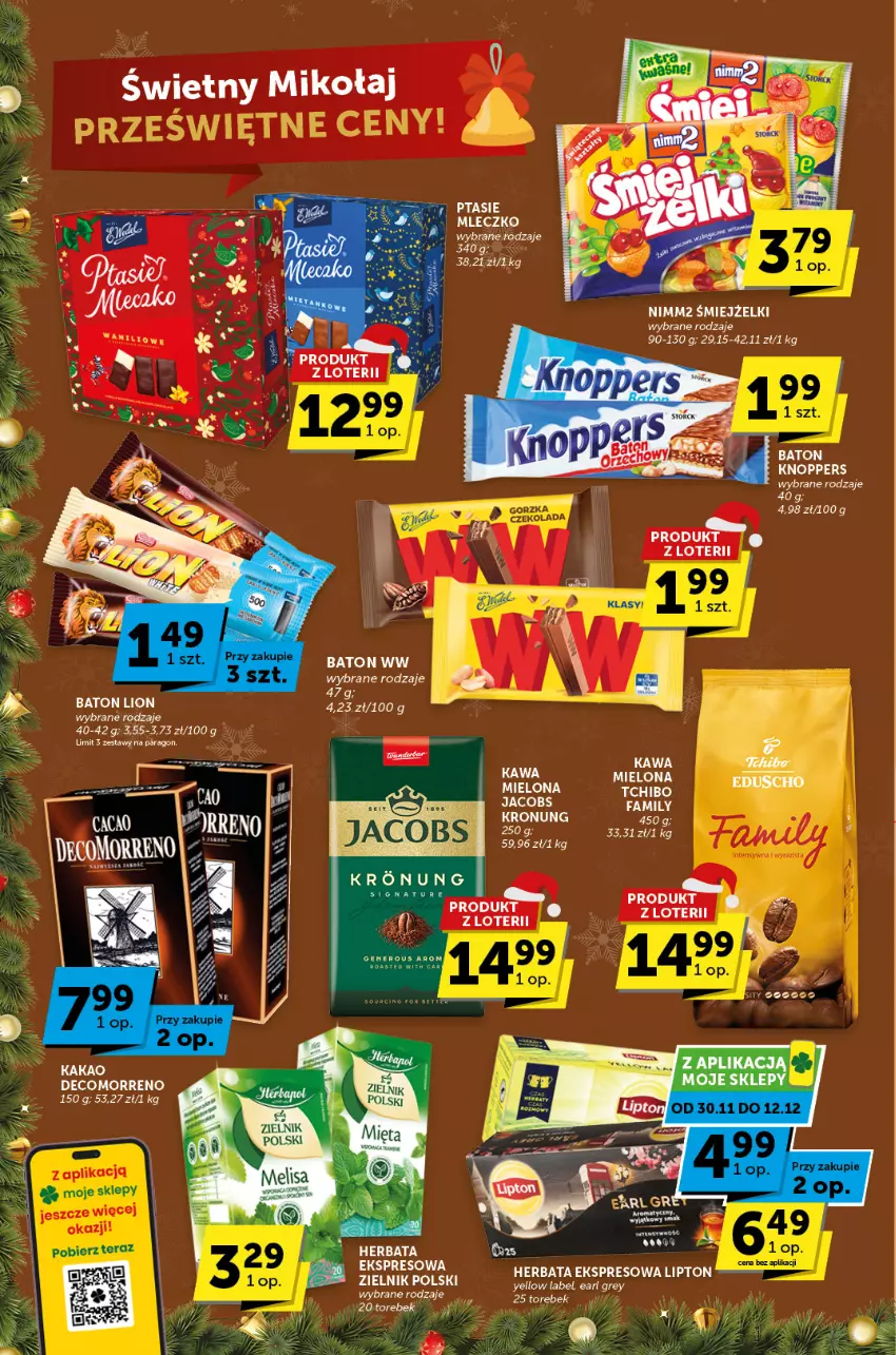 Gazetka promocyjna ABC - ważna 30.11 do 12.12.2023 - strona 6 - produkty: Baton, Earl Grey, Fa, Herbata, Kawa, Knoppers, Lion, Lipton, Mleczko, Nimm2, Ptasie mleczko