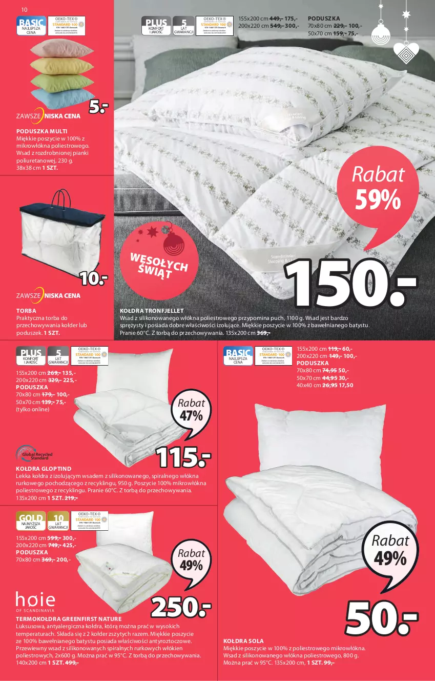 Gazetka promocyjna Jysk - Oferta tygodnia - ważna 15.12 do 23.12.2021 - strona 11 - produkty: Kołdra, Poduszka, Sok, Termokołdra, Torba