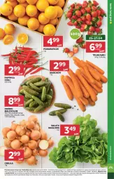 Gazetka promocyjna Stokrotka - Supermarket - Gazetka - ważna od 28.04 do 28.04.2025 - strona 7 - produkty: Cebula, Warzywa, Sałata masłowa, Papryka, Truskawki, Pomarańcze, Sałat, Owoce, Masło, Mięso