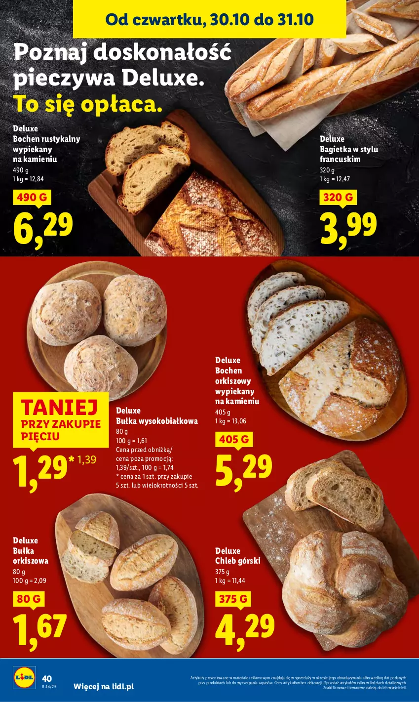 Gazetka promocyjna Lidl - GAZETKA - ważna 30.10 do 31.10.2025 - strona 42 - produkty: Bagietka, Bułka, Chleb, Piec, Rust, Sok
