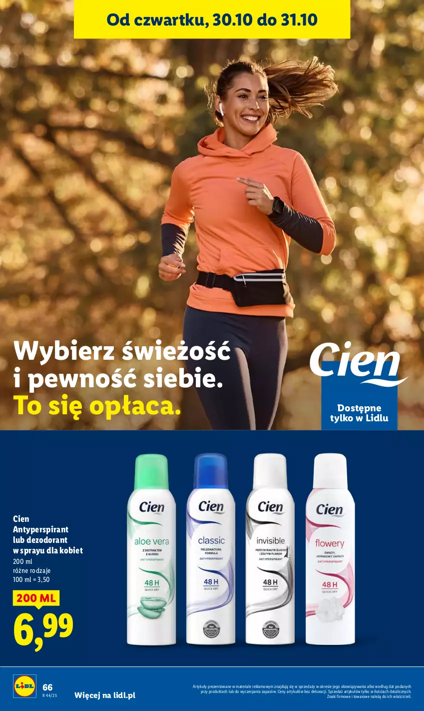 Gazetka promocyjna Lidl - GAZETKA - ważna 30.10 do 31.10.2025 - strona 68 - produkty: Antyperspirant, Dezodorant