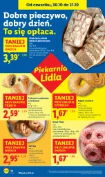 Gazetka promocyjna Lidl - GAZETKA - Gazetka - ważna od 31.10 do 31.10.2025 - strona 32 - produkty: Piec, Hot dog, Croissant, Pieczywo, Chleb, Donut