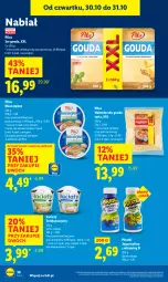 Gazetka promocyjna Lidl - GAZETKA - Gazetka - ważna od 31.10 do 31.10.2025 - strona 38 - produkty: Serek puszysty, Ser, Jogurt, Mascarpone, Tarta, Serek, Pilos, Gouda, Jogurt pitny