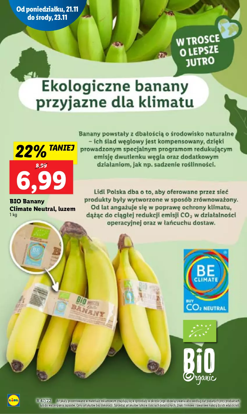 Gazetka promocyjna Lidl - GAZETKA - ważna 24.11 do 26.11.2022 - strona 14 - produkty: Banany