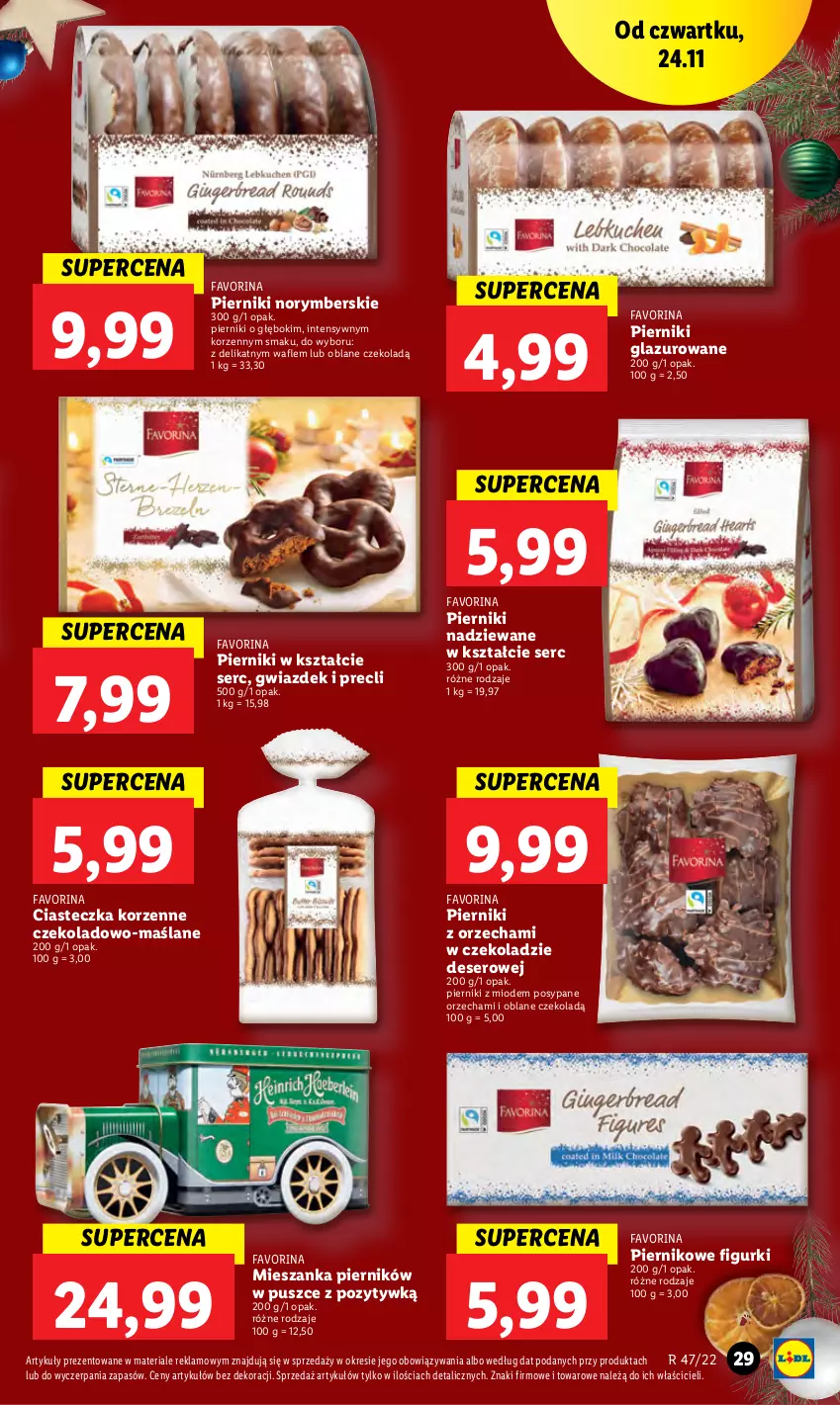 Gazetka promocyjna Lidl - GAZETKA - ważna 24.11 do 26.11.2022 - strona 31 - produkty: Deser, Fa, Lazur, Piernik, Ser, Wafle