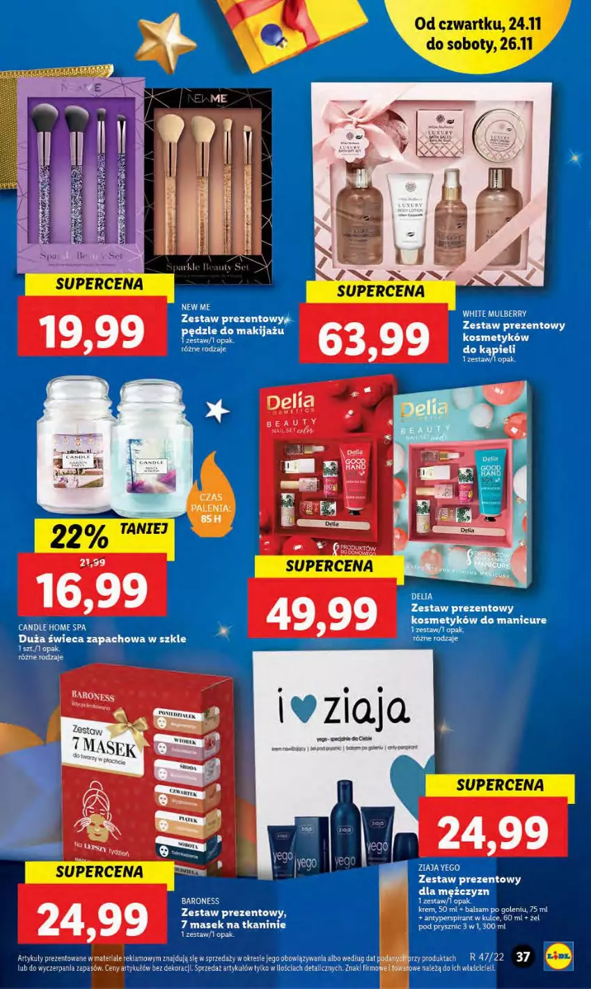 Gazetka promocyjna Lidl - GAZETKA - ważna 24.11 do 26.11.2022 - strona 39 - produkty: Antyperspirant, Balsam po goleniu, Zestaw prezentowy