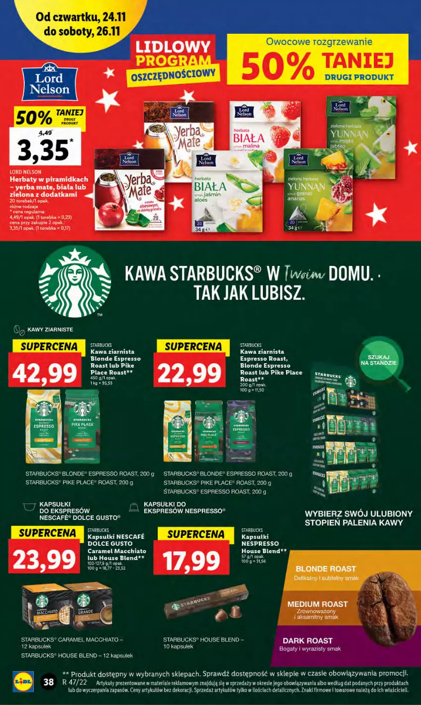 Gazetka promocyjna Lidl - GAZETKA - ważna 24.11 do 26.11.2022 - strona 40 - produkty: Aksam, Chia, Dolce Gusto, Fa, Kawa, Kawa ziarnista, LG, Top, Torebka