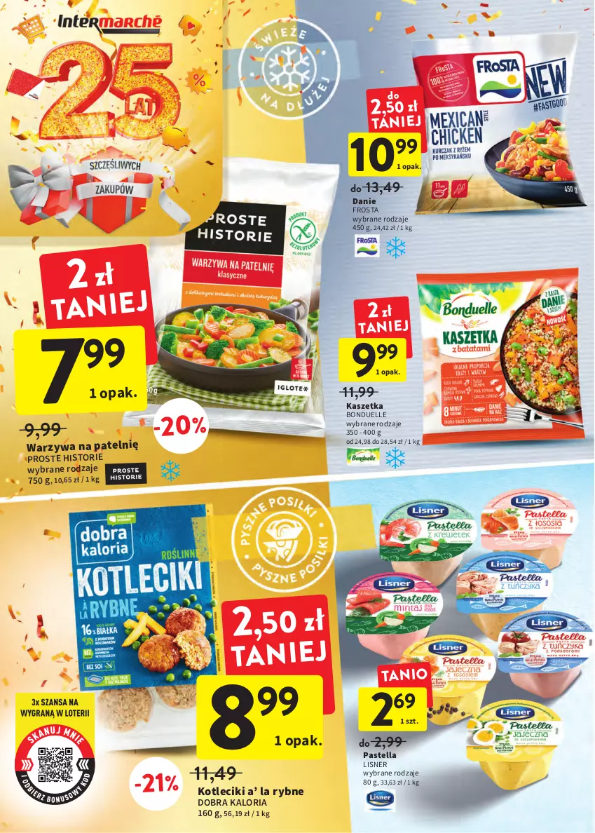 Gazetka promocyjna Intermarche - Gazetka Intermarche - ważna 29.09 do 05.10.2022 - strona 24 - produkty: Bonduelle, Frosta, Kaszetka, Lisner, Pastella, Warzywa