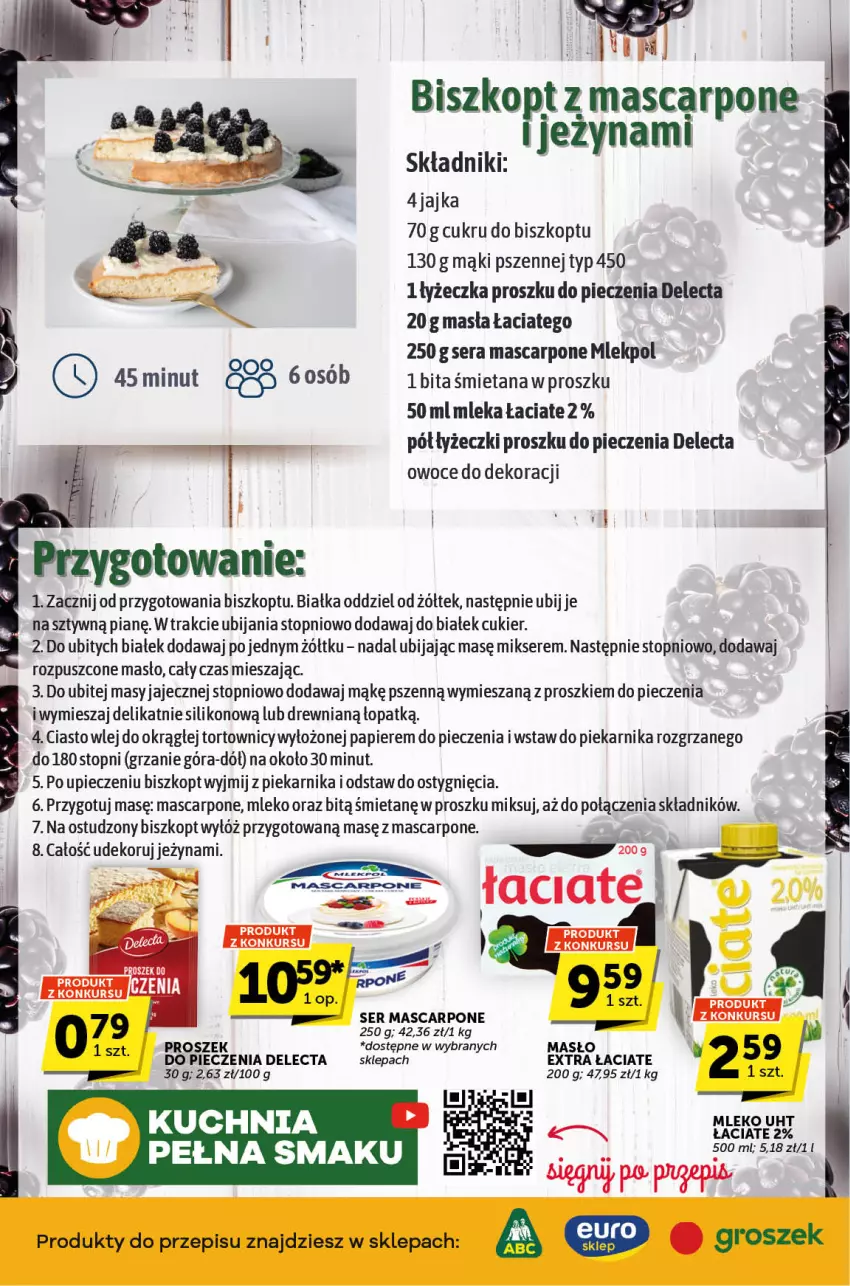 Gazetka promocyjna ABC - ważna 19.09 do 01.10.2024 - strona 2 - produkty: Cukier, Delecta, Groszek, Mascarpone, Masło, Mikser, Mleko, Owoce, Papier, Piec, Piekarnik, Ser, Top