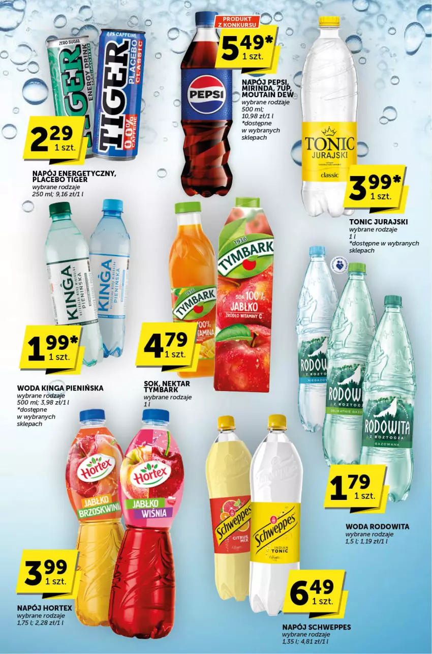 Gazetka promocyjna ABC - ważna 19.09 do 01.10.2024 - strona 26 - produkty: Fa, Hortex, Mirinda, Napój, Napój energetyczny, Pepsi, Schweppes, Tiger, Tymbark, Woda