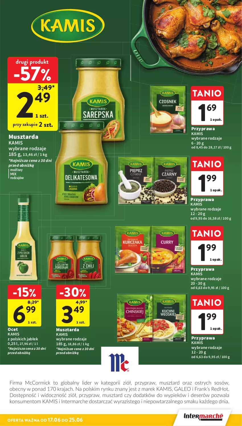 Gazetka promocyjna Intermarche - Gazetka Intermarche - ważna 17.06 do 25.06.2025 - strona 19 - produkty: Kamis, Mus, Musztarda, Ocet