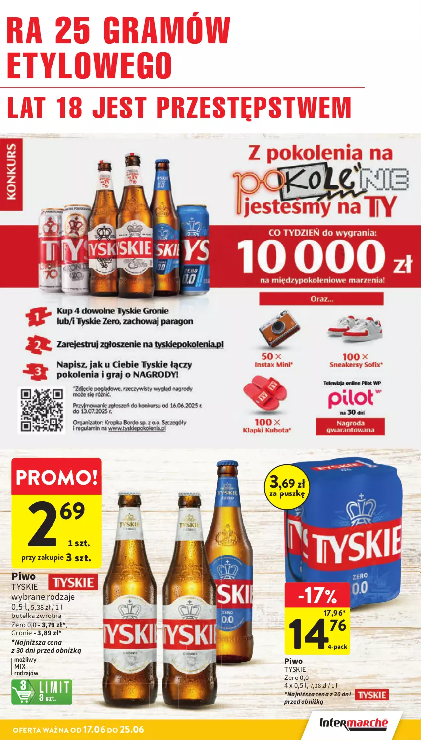 Gazetka promocyjna Intermarche - Gazetka Intermarche - ważna 17.06 do 25.06.2025 - strona 21 - produkty: Gra, Piwo, Tyskie