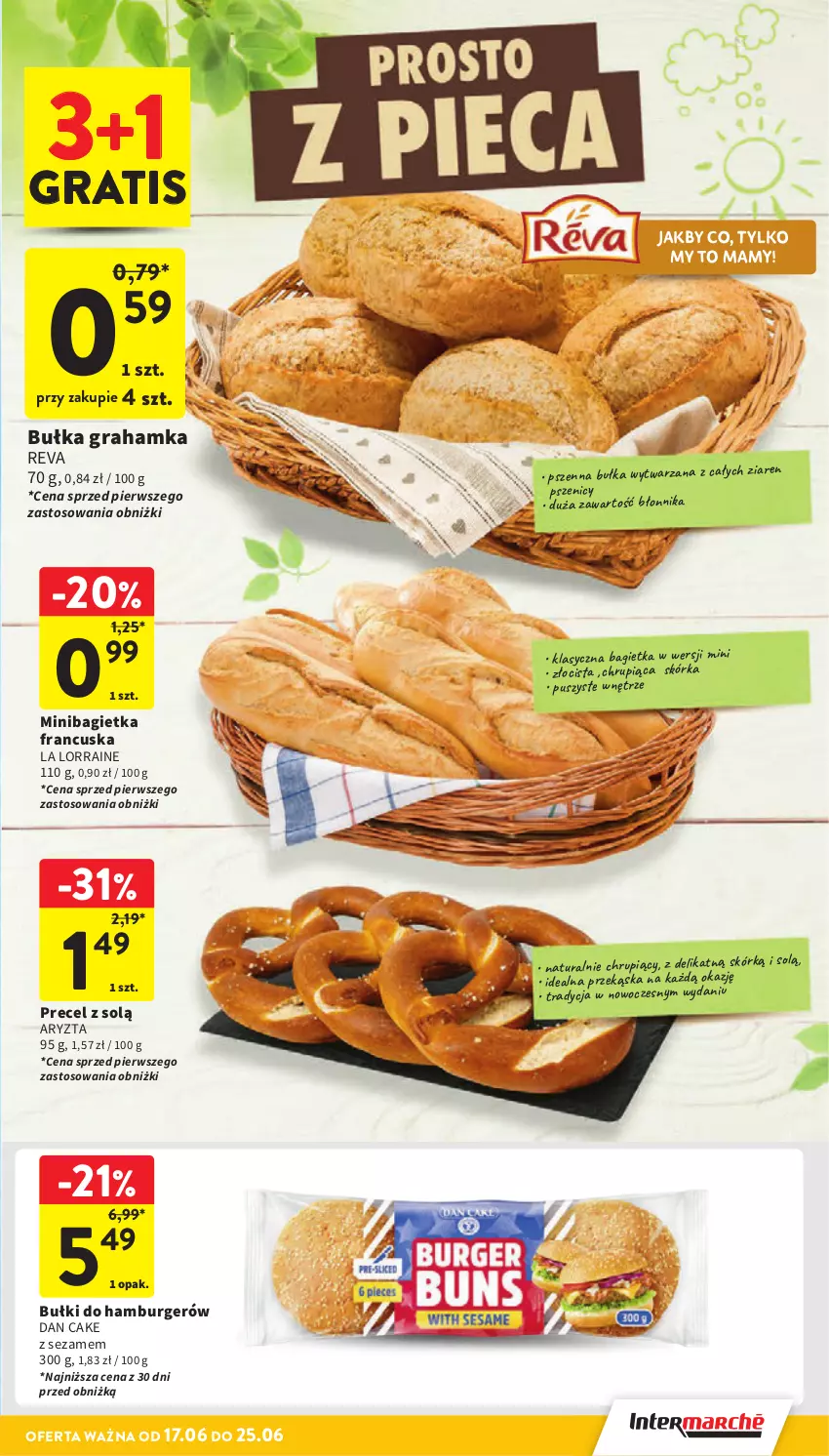 Gazetka promocyjna Intermarche - Gazetka Intermarche - ważna 17.06 do 25.06.2025 - strona 31 - produkty: Bagietka, Bułka, Dan Cake, Gra, Sezam