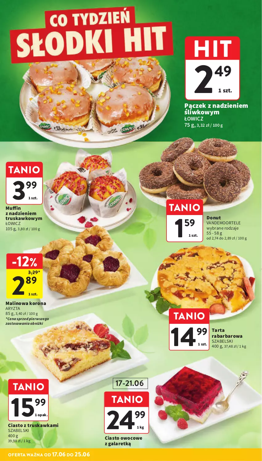 Gazetka promocyjna Intermarche - Gazetka Intermarche - ważna 17.06 do 25.06.2025 - strona 34 - produkty: Donut, Tarta
