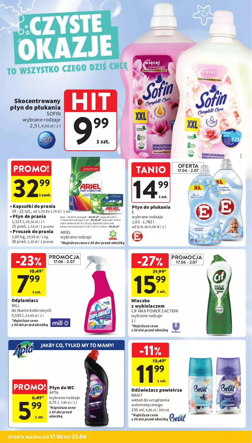 Gazetka promocyjna Intermarche - Gazetka Intermarche - ważna 17.06 do 25.06.2025 - strona 40 - produkty: Ariel, Cif, Koc