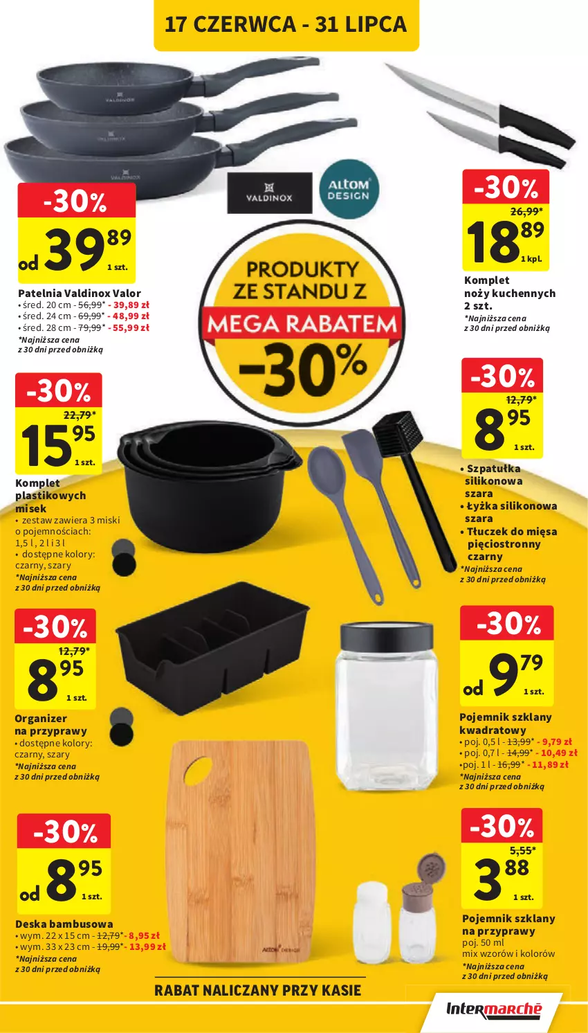 Gazetka promocyjna Intermarche - Gazetka Intermarche - ważna 17.06 do 25.06.2025 - strona 43 - produkty: Noż, Organizer, Pojemnik, Pojemnik szklany, Przyprawy