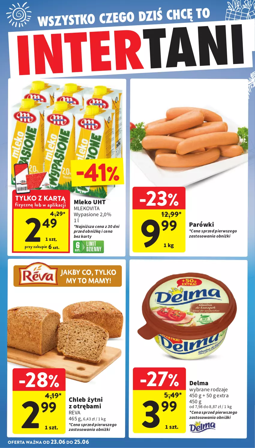 Gazetka promocyjna Intermarche - Gazetka Intermarche - ważna 17.06 do 25.06.2025 - strona 46 - produkty: Mleko, Mlekovita, Parówki