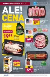 Gazetka promocyjna Aldi - Gazetka - ważna od 13.11 do 13.11.2021 - strona 6 - produkty: Por, Karkówka wieprzowa, Mięsne specjały, Lodówka, Tera, Gęś owsiana, Schab wieprzowy, Morliny, Frankfurterki, Danie gotowe