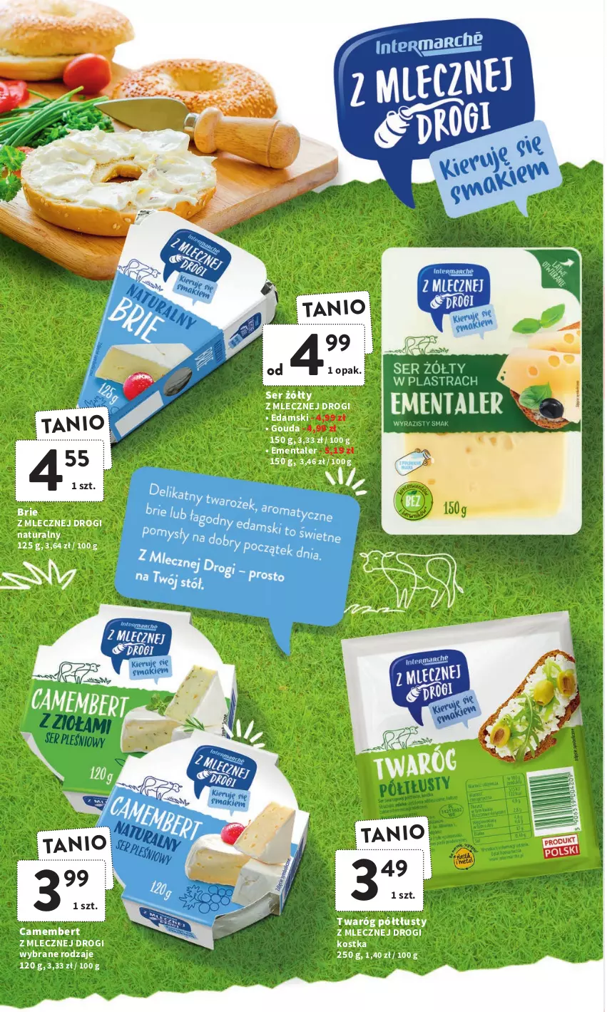 Gazetka promocyjna Intermarche - Gazetka Intermarche - ważna 19.01 do 25.01.2023 - strona 24 - produkty: Brie, Camembert, Edam, Ementaler, Gouda, Ser, Twaróg, Twaróg półtłusty