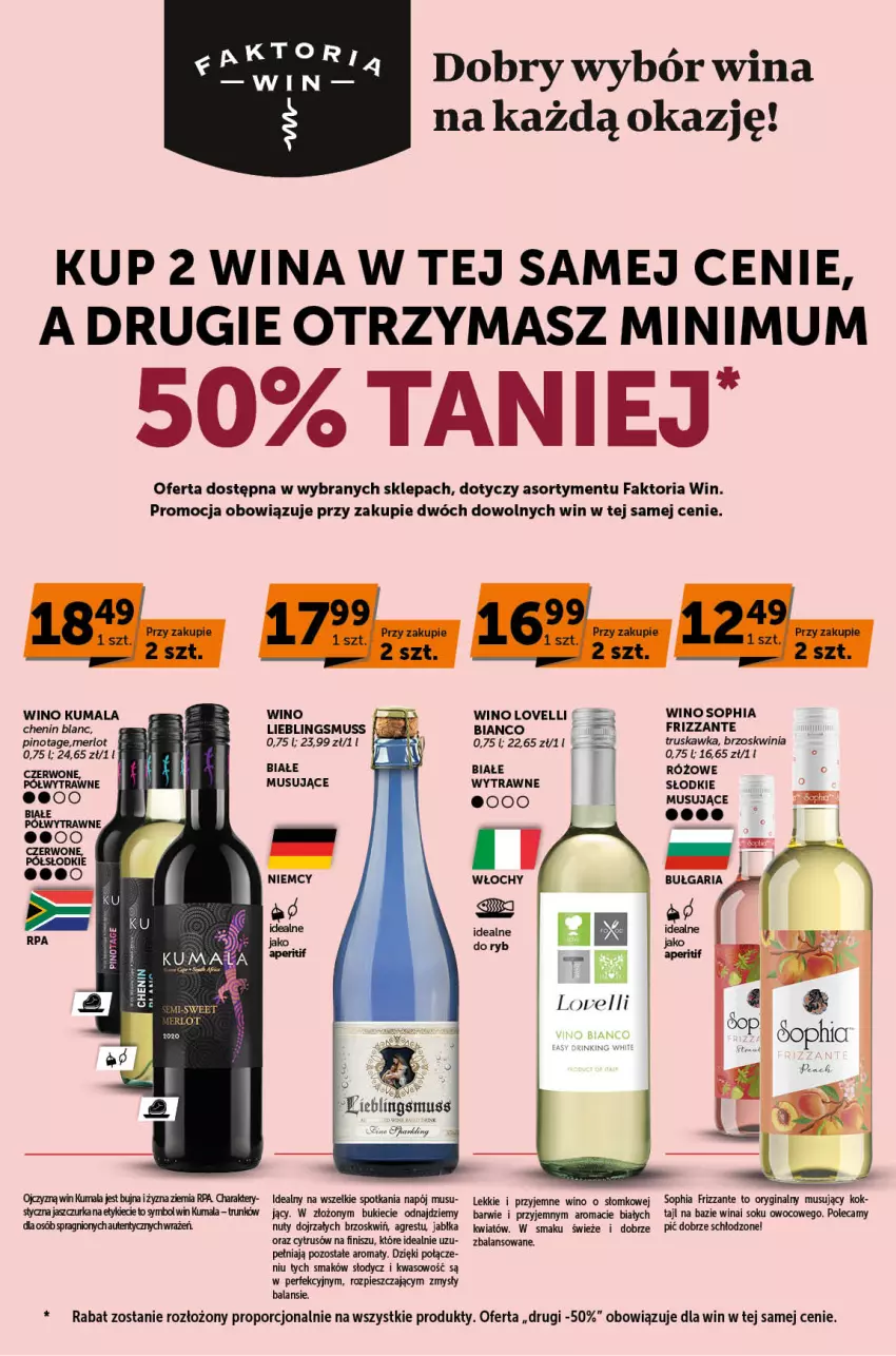 Gazetka promocyjna ABC - ważna 16.05 do 30.05.2024 - strona 4 - produkty: Fa, Gin, Gres, Jabłka, Merlot, Mus, Napój, Nuty, Por, Sok, Wino