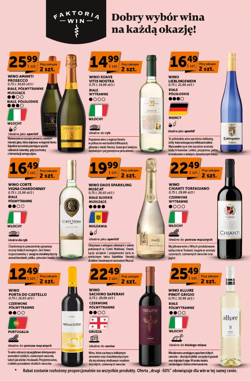 Gazetka promocyjna ABC - ważna 16.05 do 30.05.2024 - strona 6 - produkty: Chardonnay, Chia, Chianti, Dove, Fa, Jabłka, Mus, Pinot Grigio, Por, Prosecco, Pur, Ser, Truskawki, Wagi, Wino