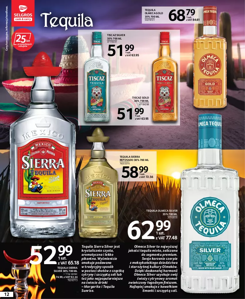 Gazetka promocyjna Selgros - Katalog Alkohole Mocne - ważna 25.08 do 07.09.2022 - strona 12 - produkty: Cytryny, Kawa, Tequila