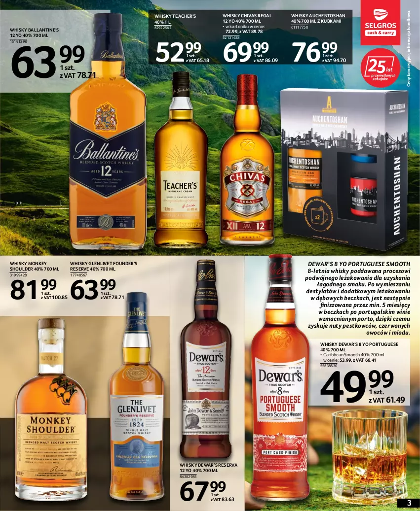 Gazetka promocyjna Selgros - Katalog Alkohole Mocne - ważna 25.08 do 07.09.2022 - strona 3 - produkty: Nuty, Por, Ser, Tonik, Whisky