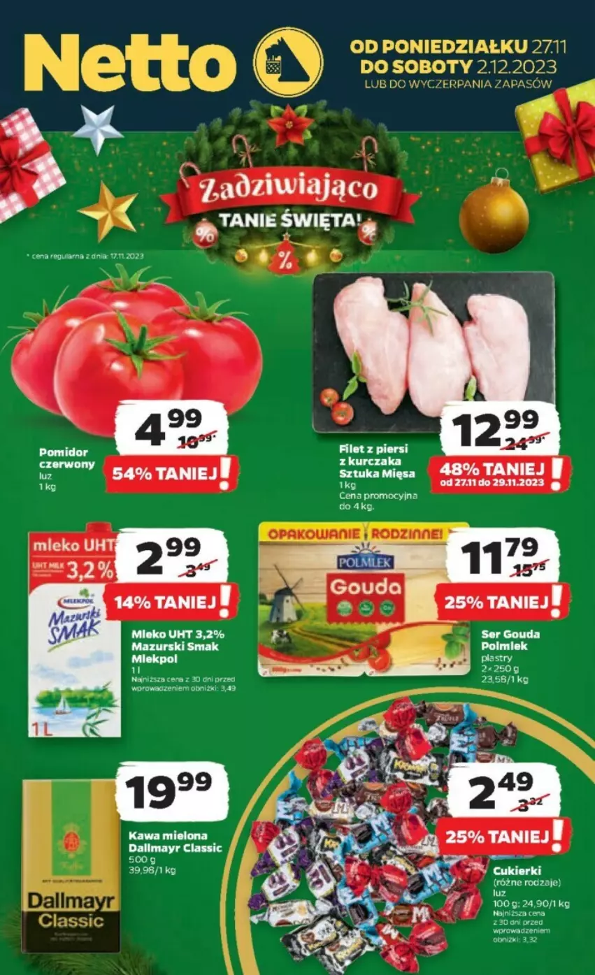 Gazetka promocyjna Netto - ważna 27.11 do 02.12.2023 - strona 1 - produkty: Dallmayr, Fa, Kawa, Kawa mielona, Mleko, Por