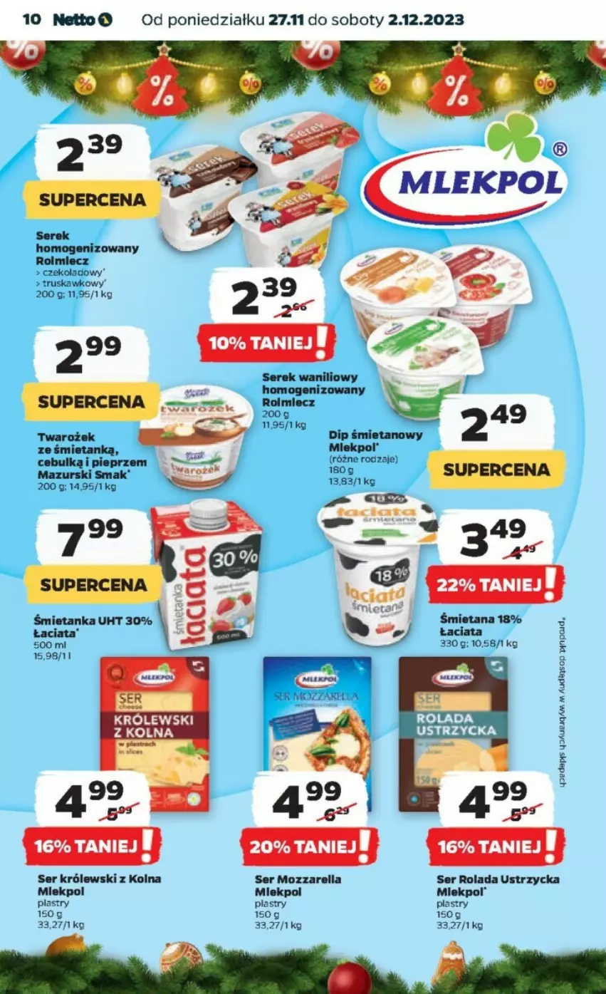 Gazetka promocyjna Netto - ważna 27.11 do 02.12.2023 - strona 2 - produkty: Królewski, Miecz, Mozzarella, Rolada, Rolada Ustrzycka, Ser