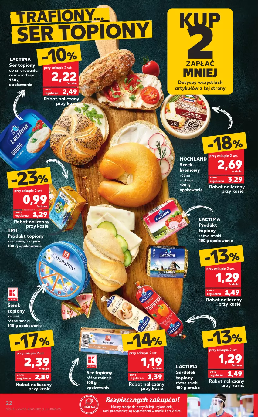 Gazetka promocyjna Kaufland - Promocje tygodnia - ważna 21.01 do 27.01.2021 - strona 22 - produkty: BIC, Hochland, Piec, Ser, Ser topiony, Serek, Top