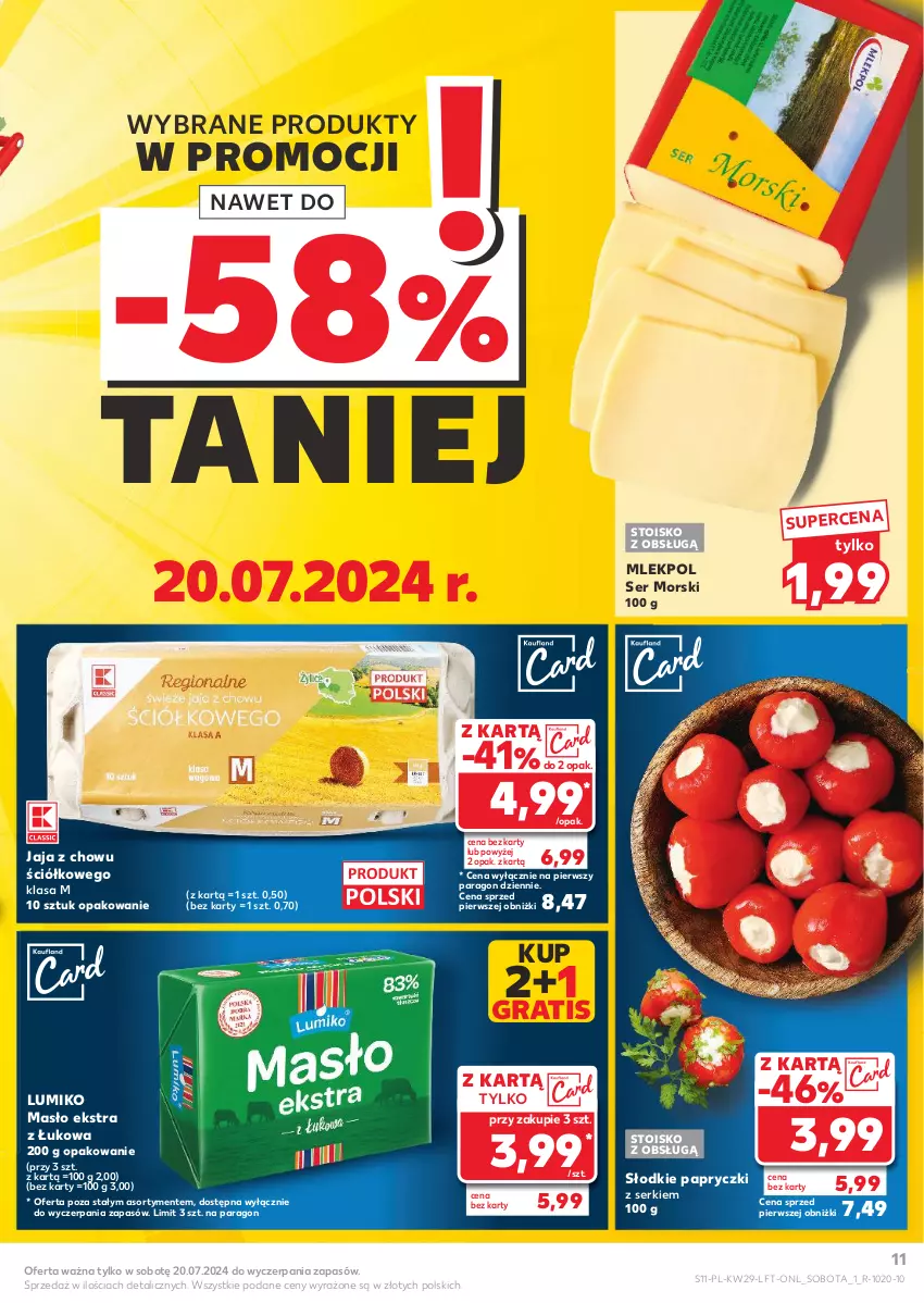 Gazetka promocyjna Kaufland - Gazetka tygodnia - ważna 18.07 do 24.07.2024 - strona 11 - produkty: Gra, Jaja, Masło, Ser