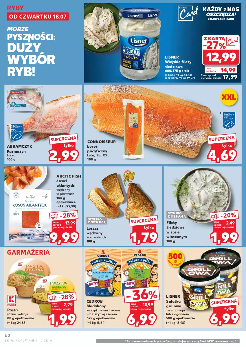 Gazetka promocyjna Kaufland - Gazetka tygodnia - ważna 18.07 do 24.07.2024 - strona 50 - produkty: Grill, Karmazyn tusza, Kawa, Lion, Lisner, Sałat, Sałatka, Ser, Sos, Szpinak, Tusz